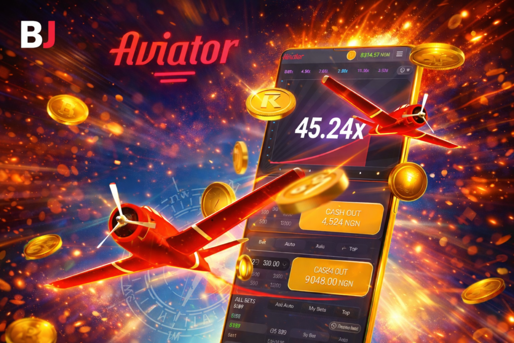 Aviator crash game with rising multiplier where players cash out before the crash to win on Baji Live