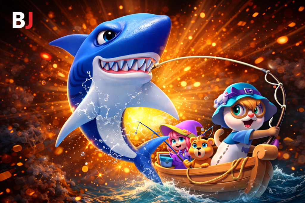 Online fishing shooting game where players catch fish and earn rewards on Baji Live